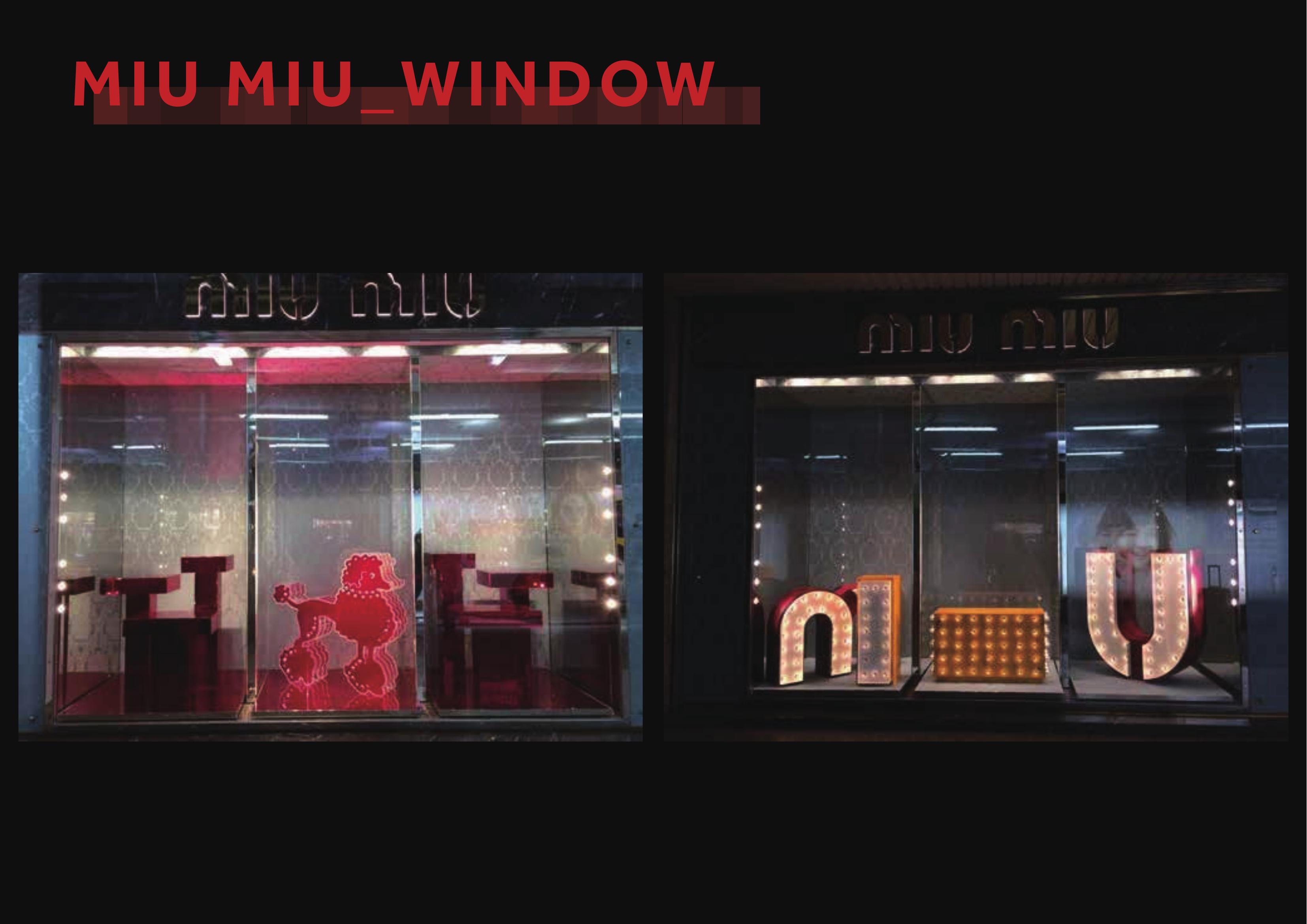 Miu Miu 櫥窗設計